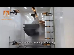 Automatic Touch Screen Horizontal Powder Coating Line 16 PCS Standard