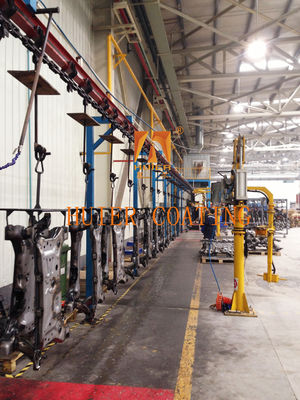 Customized Ceiling Mounted Chain Hanging Conveyor System With PLC Control For Heavy Load Handling