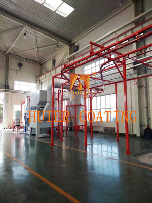 Automatic Touch Screen Horizontal Powder Coating Line 16 PCS Standard