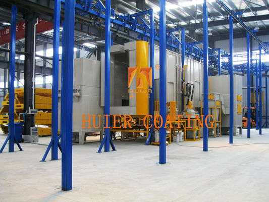 Strength Industrial Electrostatic Powder Coating Line With Automatic Operation