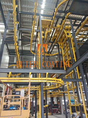 Convenient High Performance Hanging Conveyor System For Coating Production Of Special-Shaped Parts