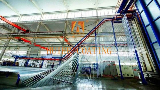 Modular Structure Rapid Color Change Automatic Powder Coating Line For Aluminum Alloy Surfaces